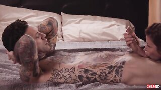 Tattooed stallion is lucky to fuck his best friend's mom